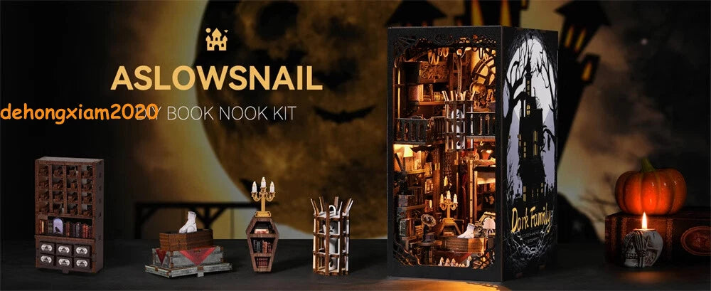 The Addams Family DIY LED Small House Building Block Bookends Model Gift Toys 07FC0E-D4 - KOEEK