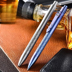 Titanium Alloy Ballpoint Pen EDC Pocket Signature Writing Pen Business Office 07FC0E-D4 - KOEEK