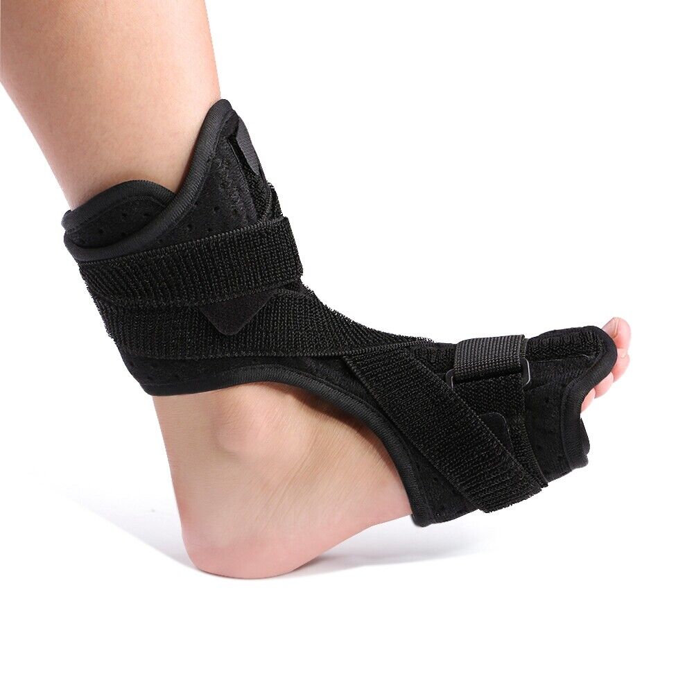 new Plantar Fasciitis Night Splint Foot Orthotic Supports Kits -   Black koeek - KOEEK