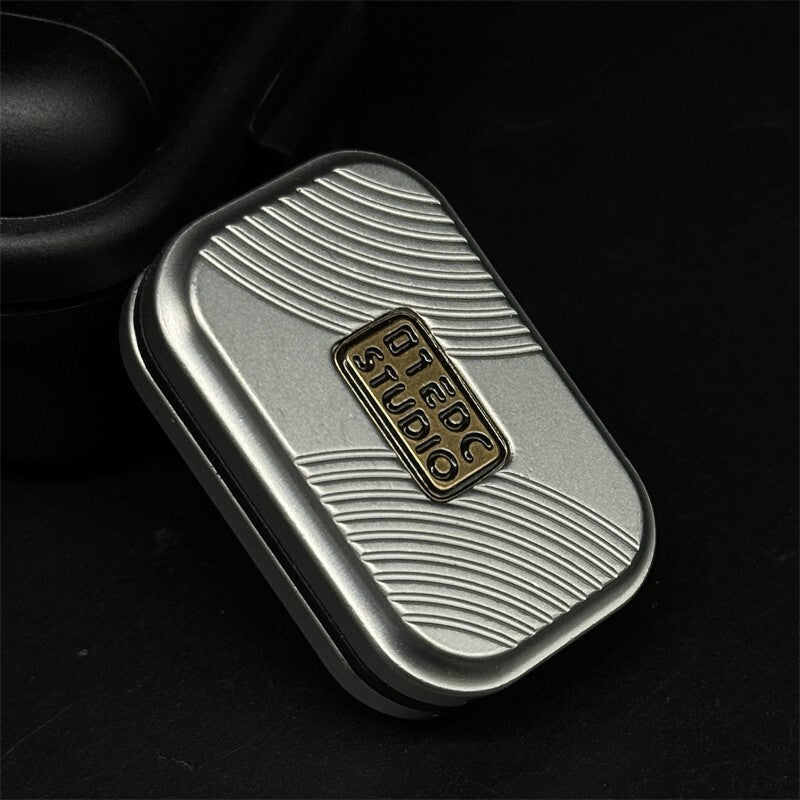 Silver Simple Fidget Slider Stainless Steel EDC Three-layer Fidget Haptic Toys 07FC0E-D4 - KOEEK
