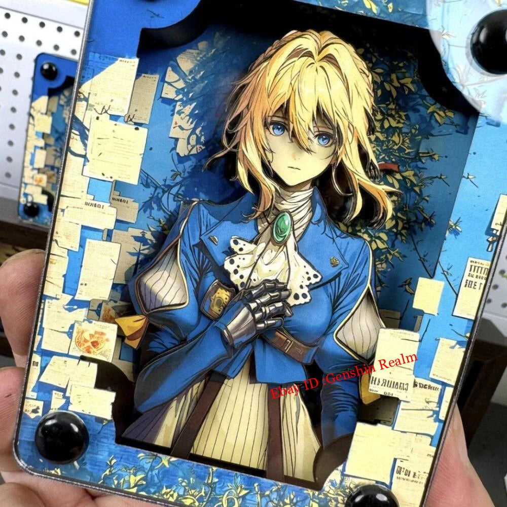 Anime Violet Evergarden Acrylic Brick 3D Card Figure Collection Decor Gift 07FC0E-D4 - KOEEK