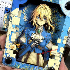 Anime Violet Evergarden Acrylic Brick 3D Card Figure Collection Decor Gift 07FC0E-D4 - KOEEK