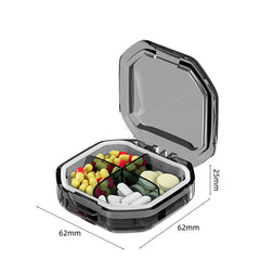 Small pocket Pill Box,Moisture Proof Pill Case,Daily Portable Medicine Box 07FC0E-D4 - KOEEK
