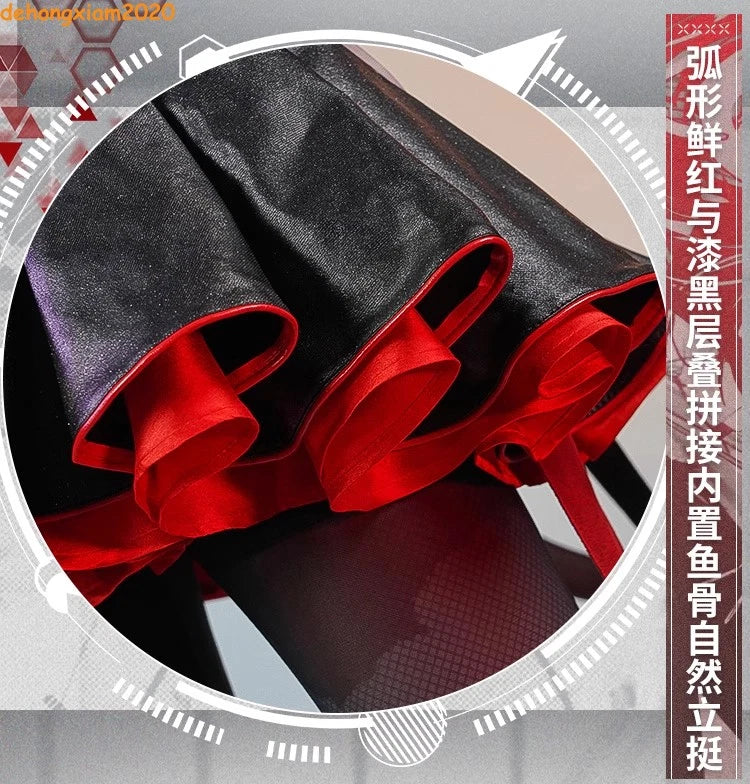 Arknights W Nightingale Women Dress Cosplay Costume Party Fullset Outfit Props 07FC0E-D4 - KOEEK