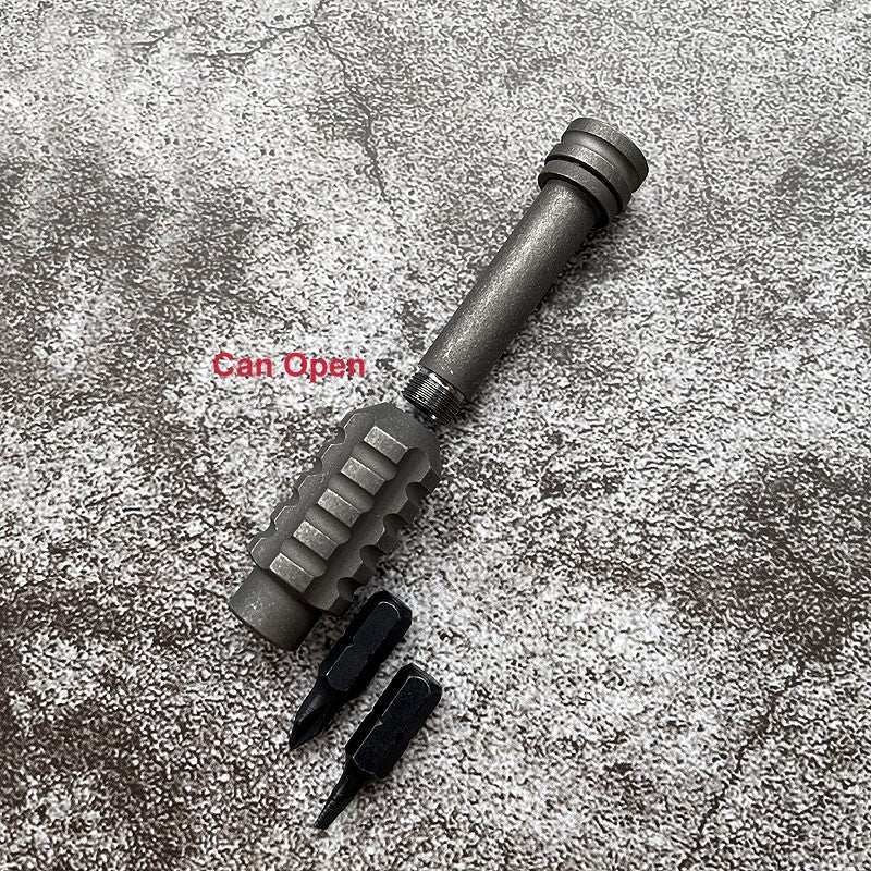 Titanium Alloy Screwdriver Portable Gadget Cross Bit Riding EDC multi-Tools 07FC0E-D4 - KOEEK