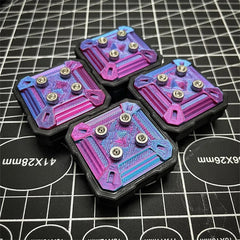 3D Printing Gradient Square Haptic Slider Fidget Clicker EDC Adult Fidget Toys 07FC0E-D4 - KOEEK
