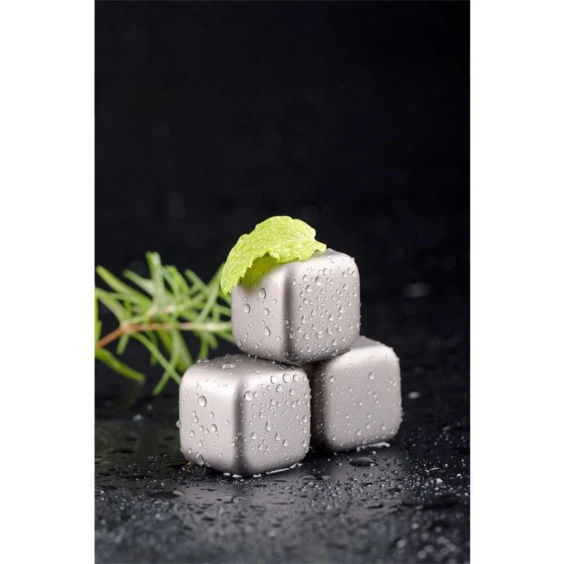 Titanium Ice Cubes Home Beer Drinks Chilled Cooling Party 25g*6 Combo Pack 07FC0E-D4 - KOEEK