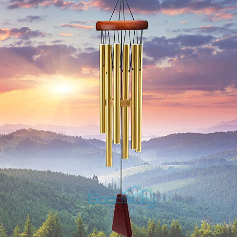 nye Wind Chimes Stor Dyb Tone Kapel Klokker 6-Rør Udendørs Have Home Decor Gift