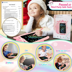 new Toys for 1 2 3 Year Old Girl Gifts,10IN LCD Writing Tablet Pink 07FC0E-D4 - KOEEK