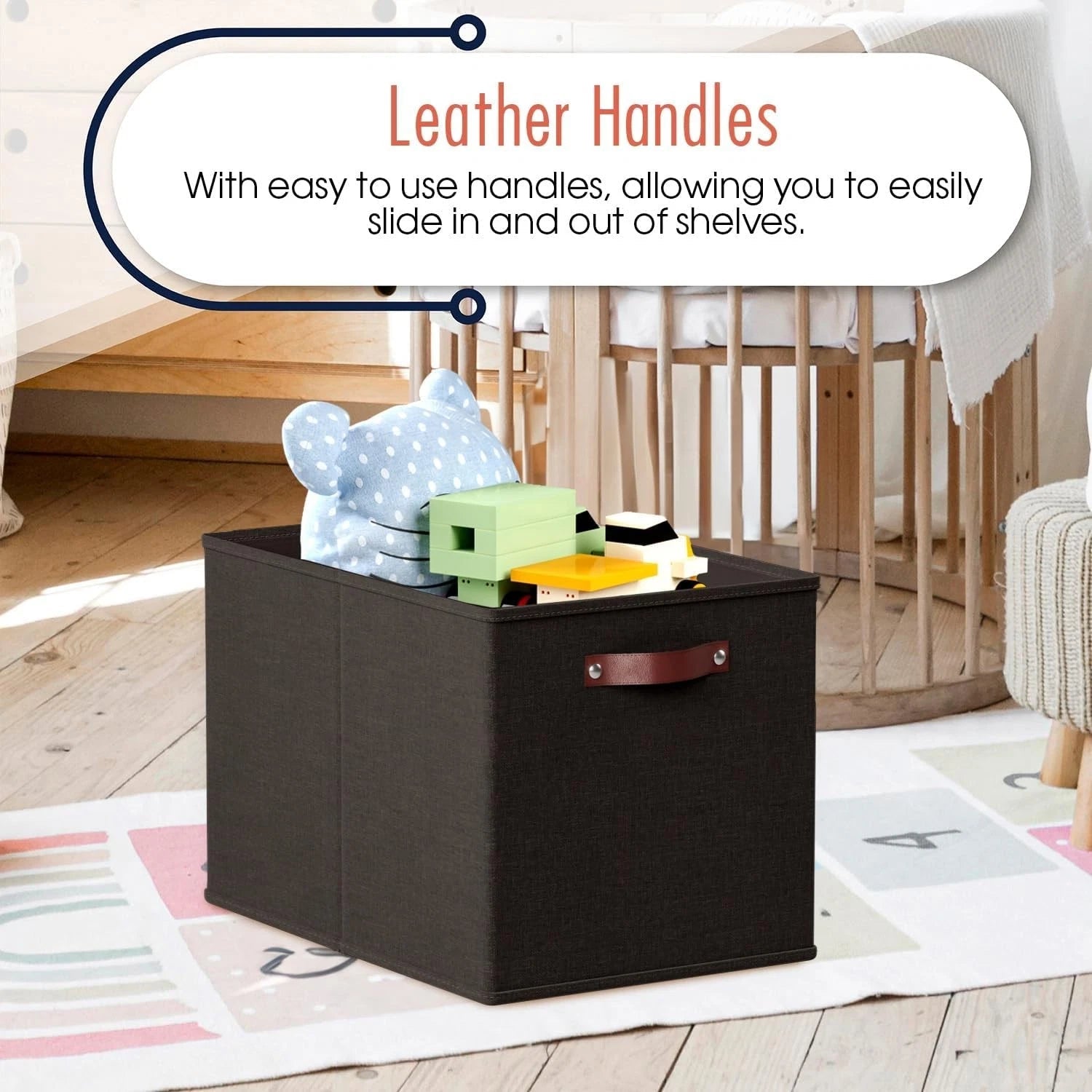 13 x 15 x 13 Karaks Storage Cube Storage Box, Foldable Storage Box 07FC0E-D4 - KOEEK