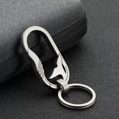 Titanium keychain Carabiner Car Waist Hanging Key Ring Backpack Buckle EDC Tool 07FC0E-D4 - KOEEK
