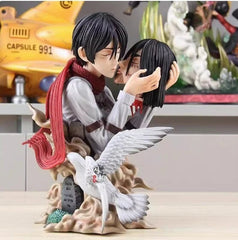 Attack on Titan Eren Mikasa Bust Statue Eren JaegerStatue Ornament  Figure Model 07FC0E-D4 - KOEEK