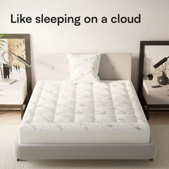 Viscose queen size mattress made of bamboo fiber, fits 8-20 inch mattresses 07FC0E-D4 - KOEEK