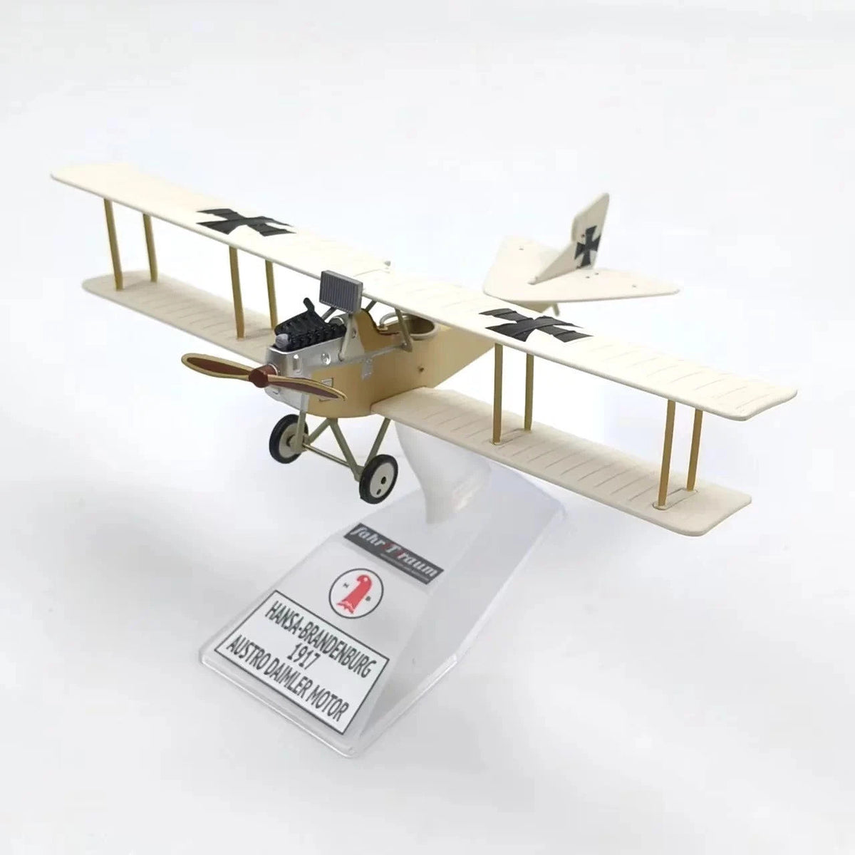1:72 German Albatros Reconnaissance Aircraft WWI Military Diecast Plastic Model 07FC0E-D4 - KOEEK