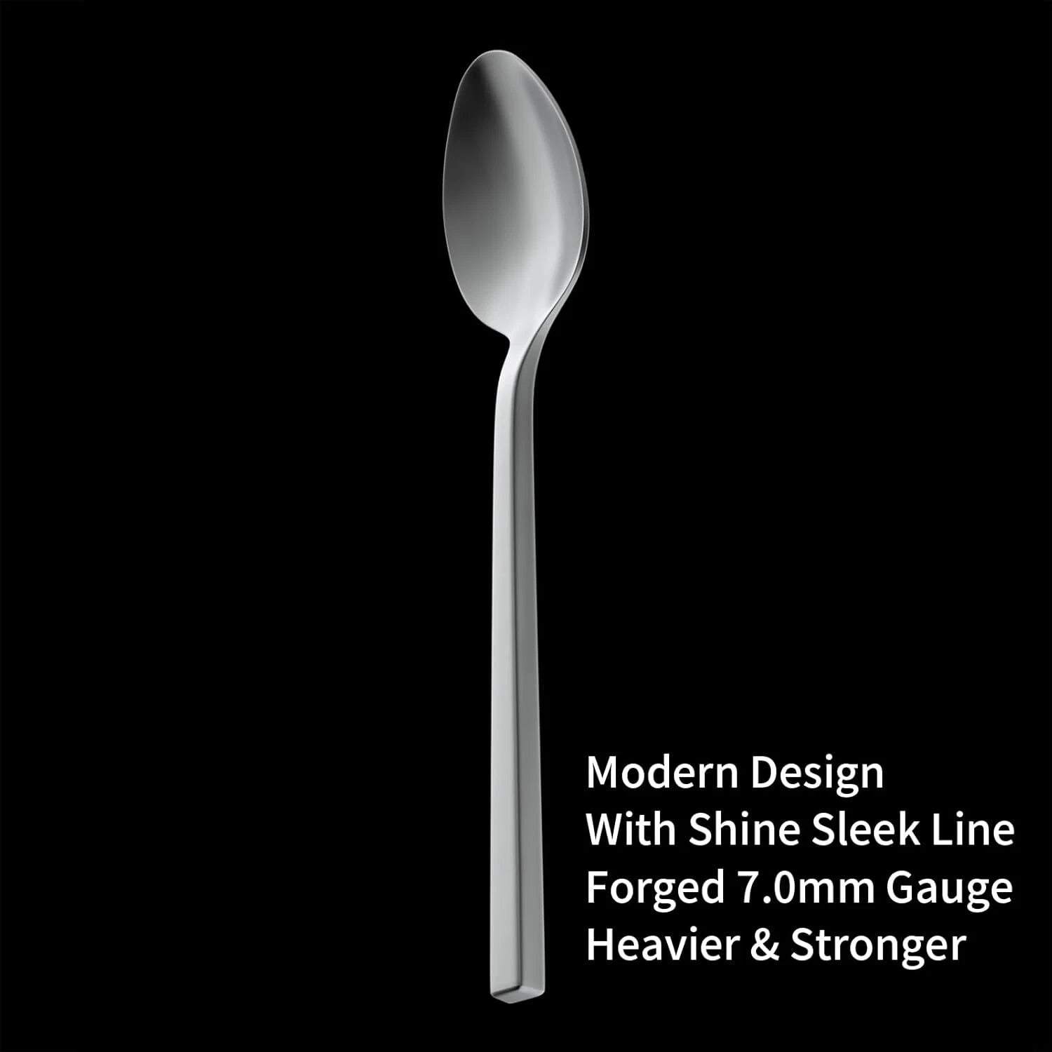 Cube 20-Piece Forged Silverware Set Stainless Steel Flatware Set,Service for 4 07FC0E-D4 - KOEEK