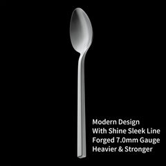 Cube 20-Piece Forged Silverware Set Stainless Steel Flatware Set,Service for 4 07FC0E-D4 - KOEEK