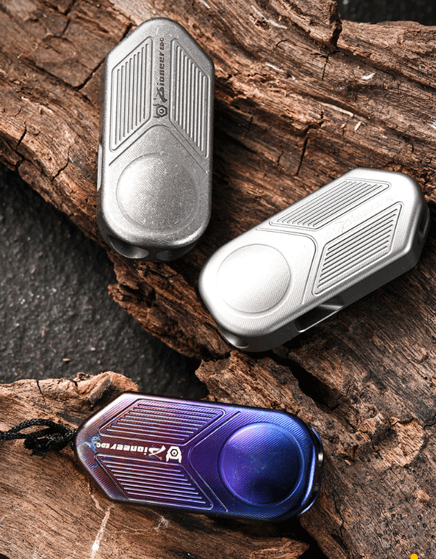 Titanium Safety Whistle Emergency Whistle Outdoor Hiking Hunting Survival Ti EDC 07FC0E-D4 - KOEEK