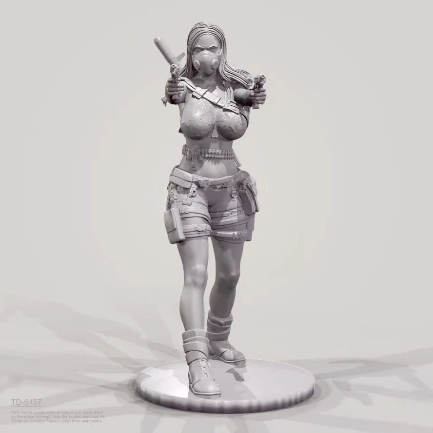 50mm resin figure model 3D printing of modern female soldiers unassembled 07FC0E-D4 - KOEEK