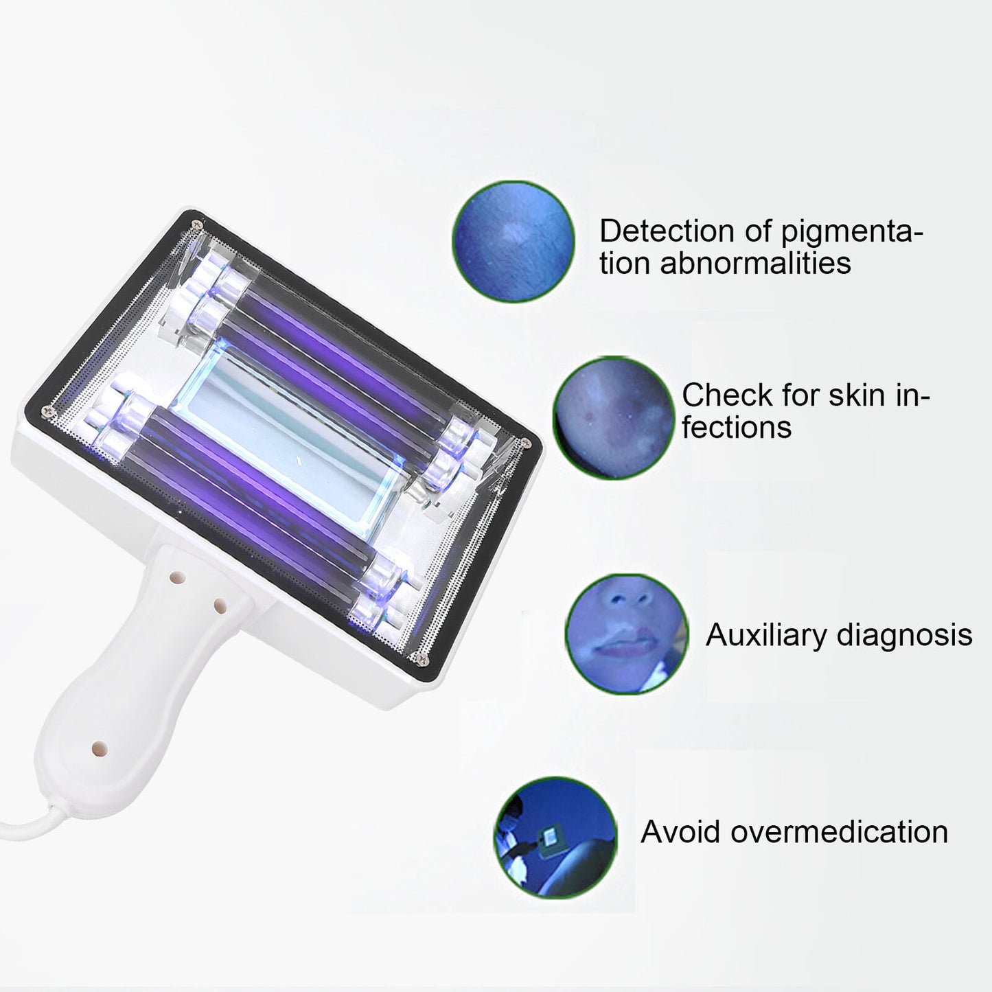 new Magnifying Analyzer Lamp Care UV Magnifying Test Machine Equipment EU Plug HGF koeek - KOEEK