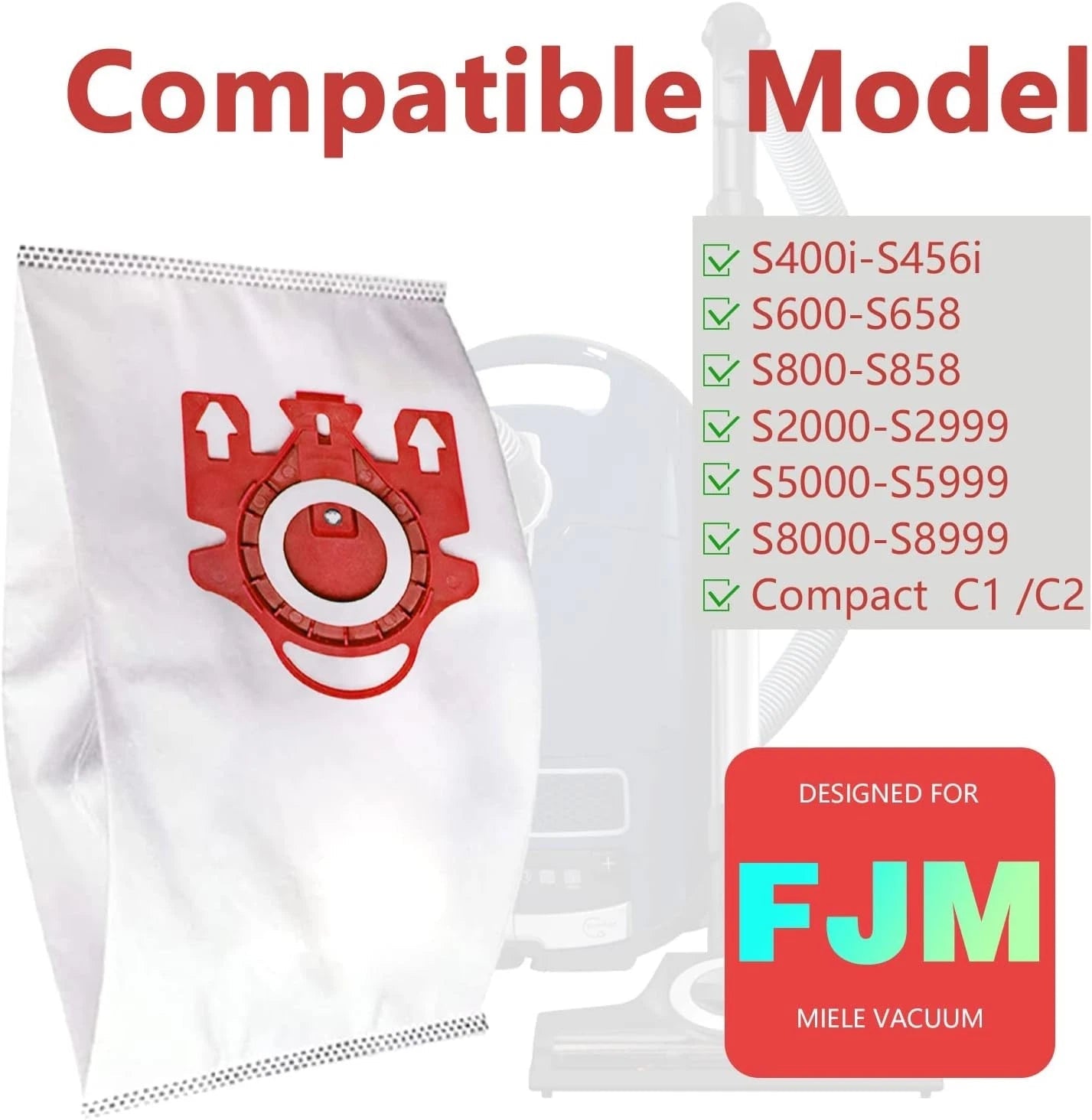 Dust bag replacement kit, suitable for Mie.le FJM 07FC0E-D4 - KOEEK