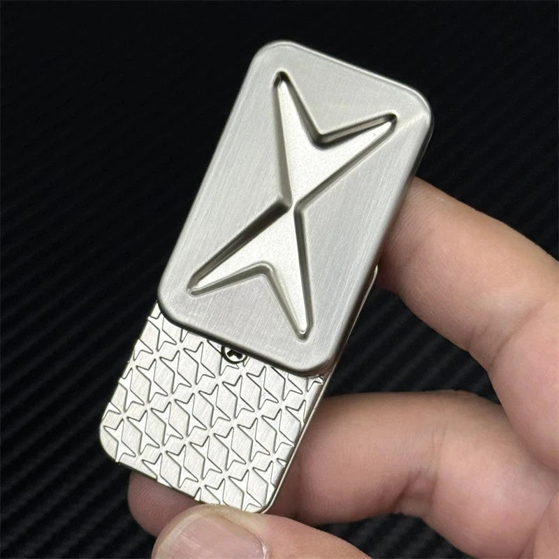 Simple X EDC Fidget Slider Zinc Alloy Push Fidget Toy Fashion Metal ADHD Tools 07FC0E-D4 - KOEEK