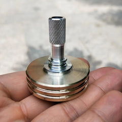 Spinning Top Brass Collar Aluminum Stem Gyroscope Desktop Fidget Toy EDC Gift 07FC0E-D4 - KOEEK