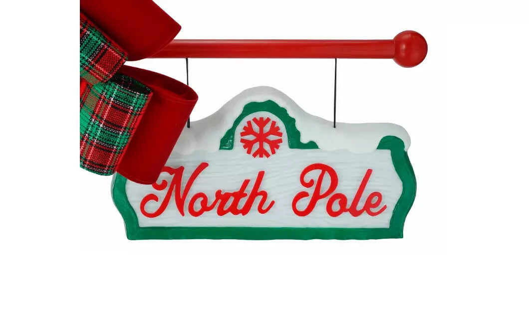 Winter Wonder Lane Snowfall 56" Lamppost Lighted Musical Holiday Christmas 07FC0E-D4 - KOEEK