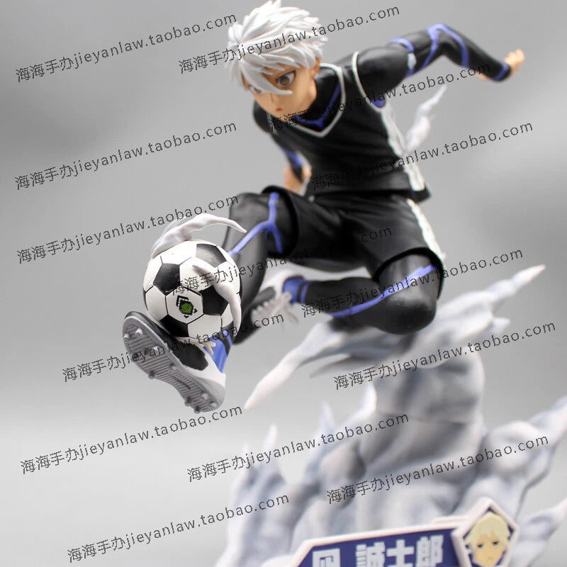 Anime BLUE LOCK Nagi Seishiro Play Football 1/7 Scale Figure Model Toy Gift 23cm 07FC0E-D4 - KOEEK