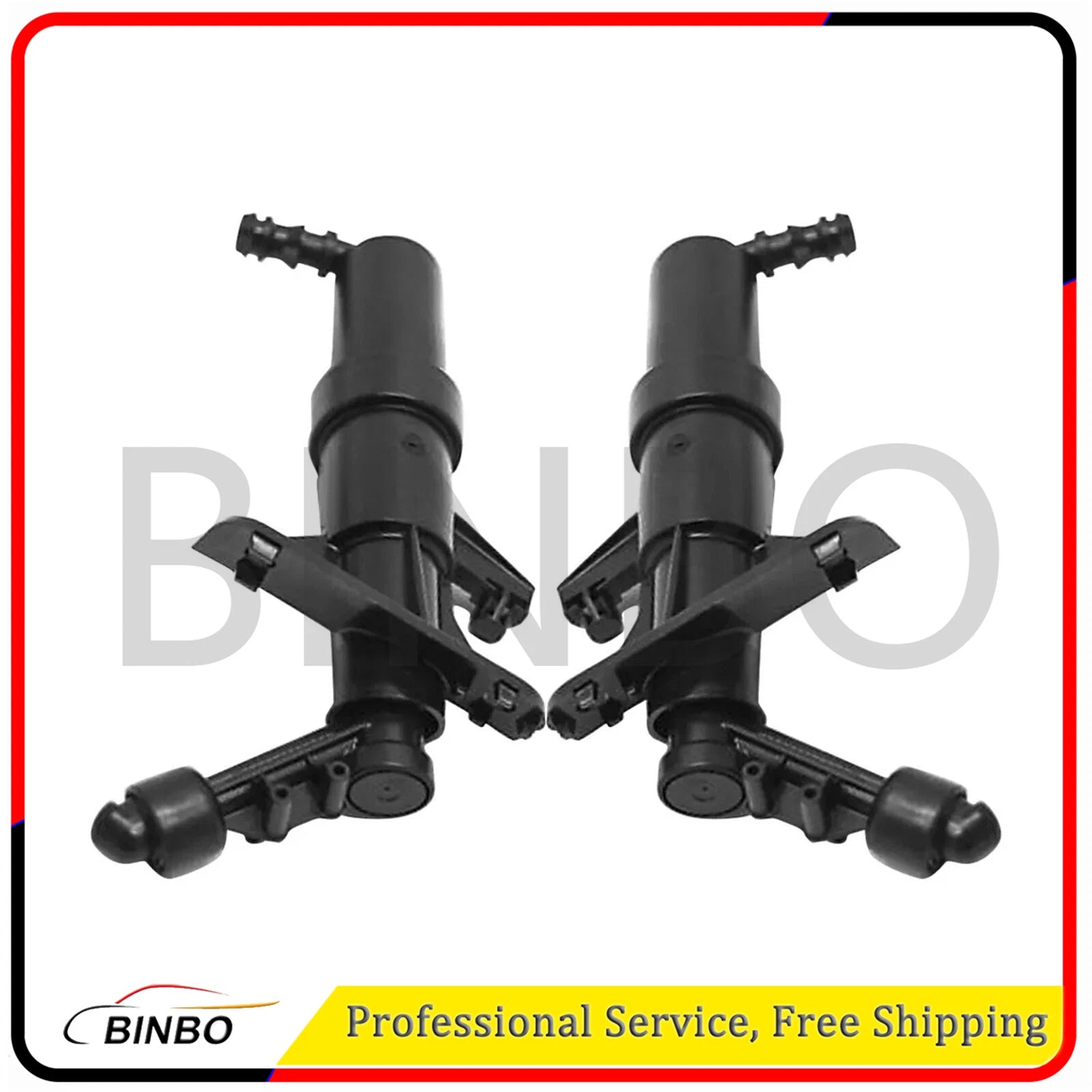 2pcs Headlight Washer Spray Nozzle Black Fits AUDI TT TTS  Left + Right 07FC0E-D4 - KOEEK