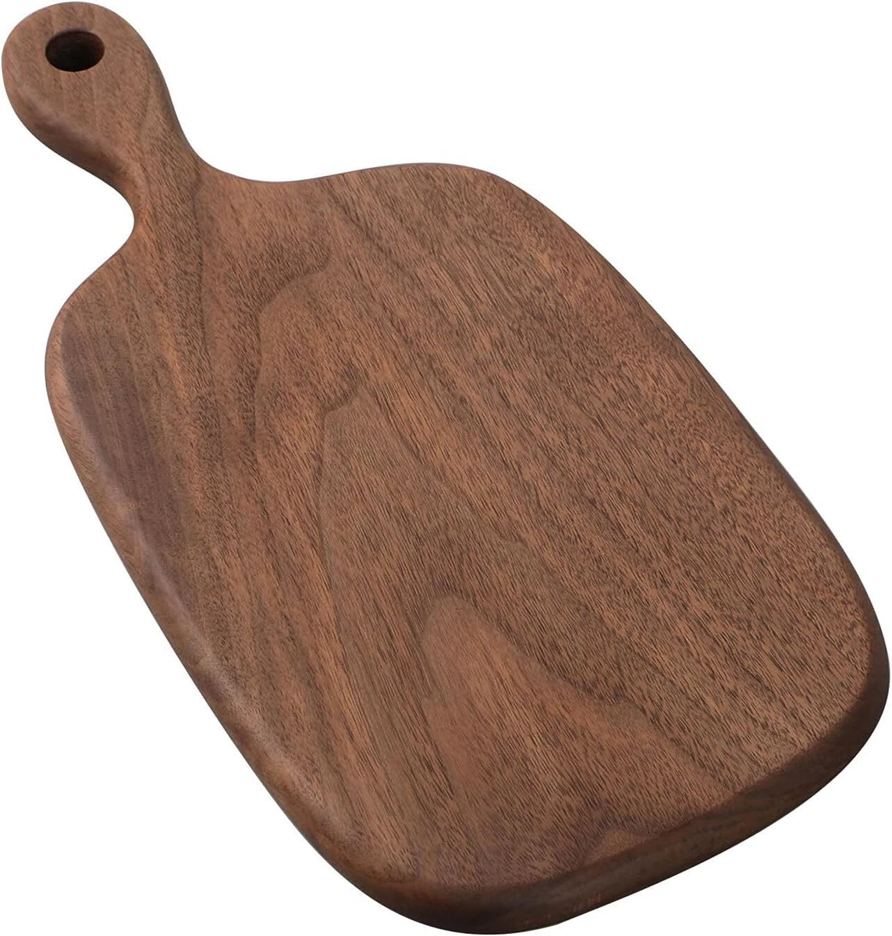 Small Cutting Board with Handle, Walnut Wooden Chopping Boards for Bread, 07FC0E-D4 - KOEEK