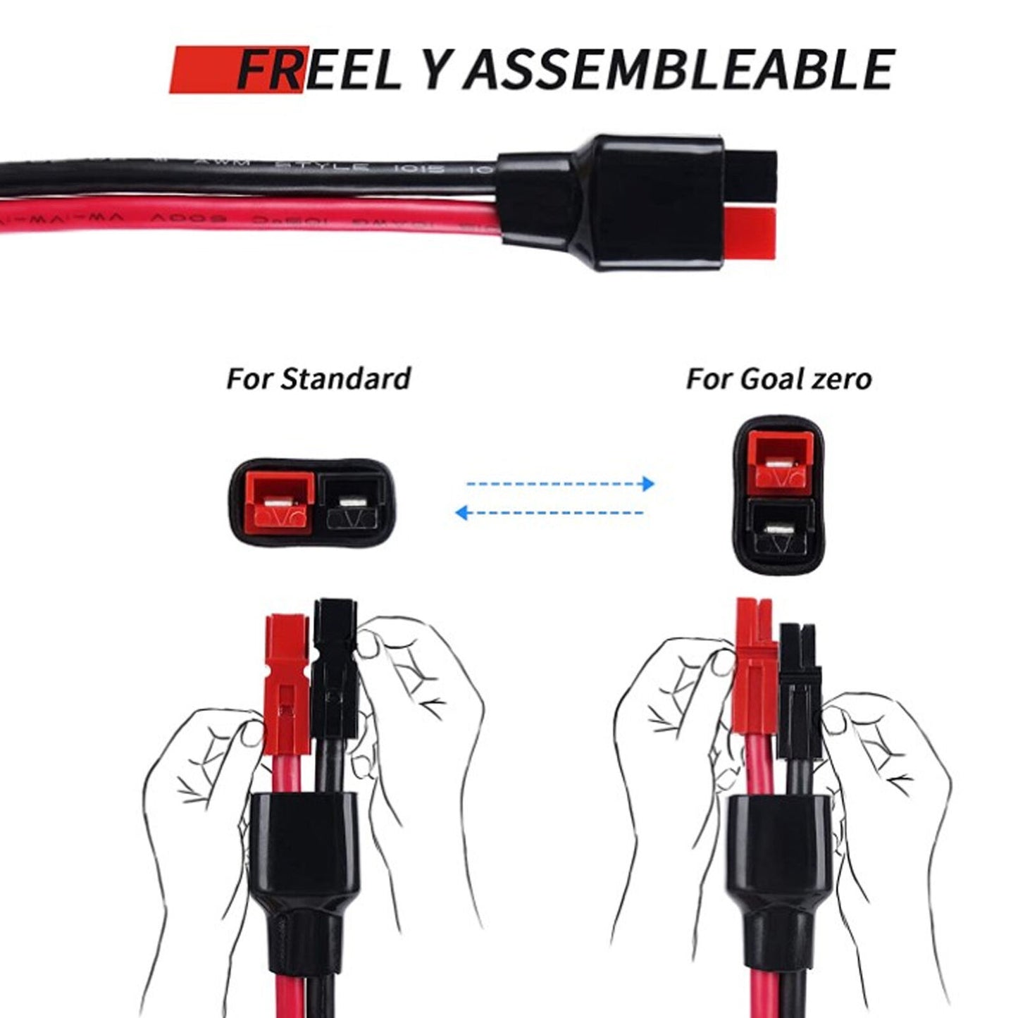 new Solar Panel Extension Cable Connector Photovoltaic Cord 220V For Power Supply koeek - KOEEK