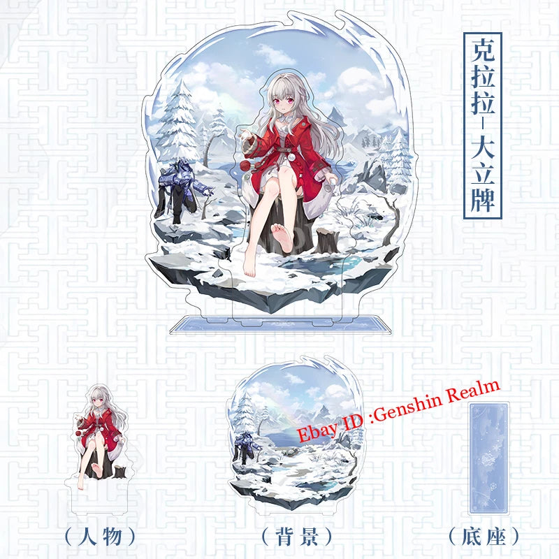 Anime Honkai: Star Rail Clara Acrylic Desktop Stand Figure Collection Decor 07FC0E-D4 - KOEEK