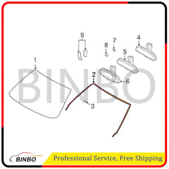 Front Upper Window Moulding Seal for BMW E39 525i 528i 530i 540i 51318159784 07FC0E-D4 - KOEEK