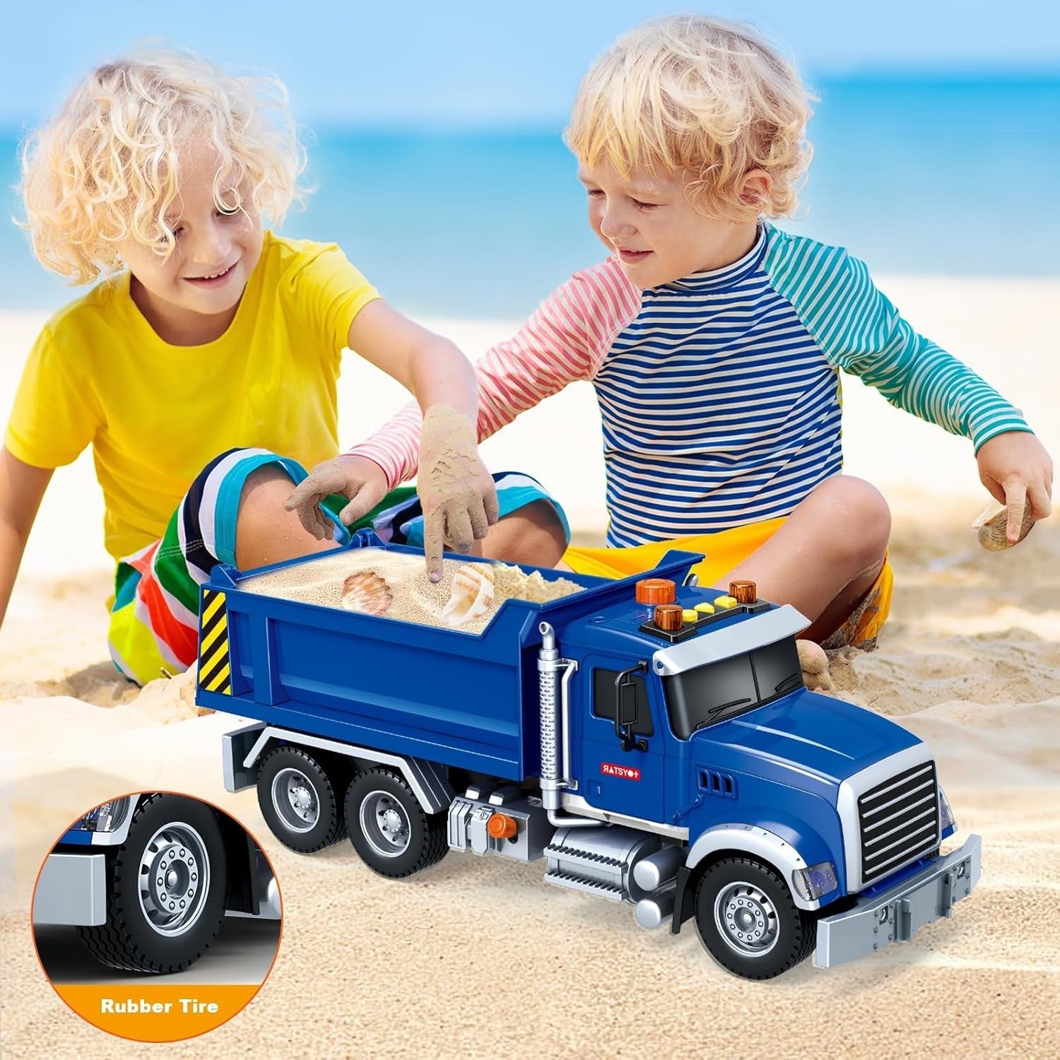 new SpringFlower Large Dump Truck Toy for 3 4 5 6 7 Years Old Boy, Toy... SPRINGFLOWER - KOEEK