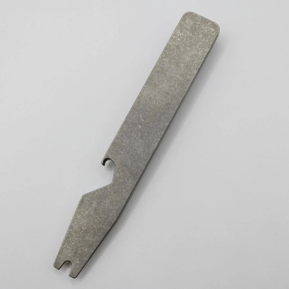 Minimalist TC4 Titanium alloy Pry Bar - with Bottle Opener Multi Tool Back clip 07FC0E-D4 - KOEEK