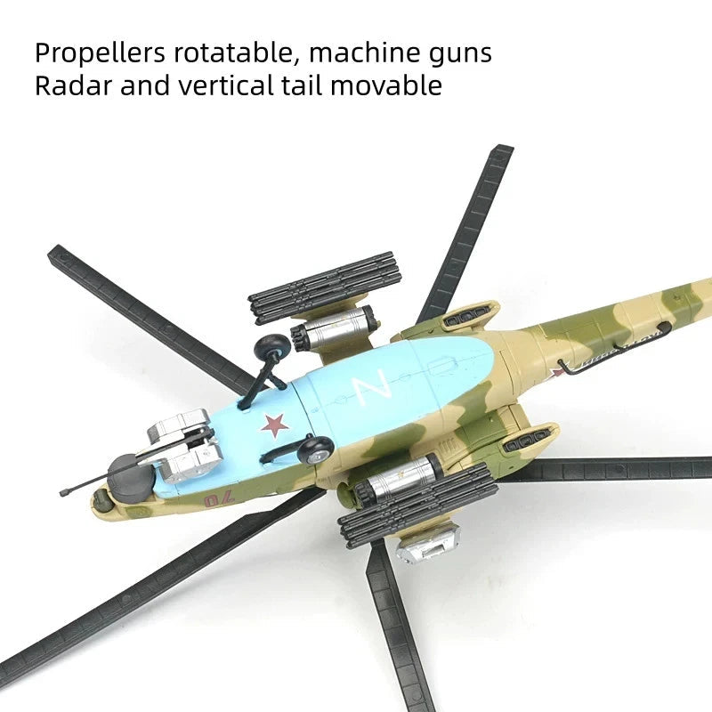 1:72 Mi-28NM Pre-Painted Super Night Hunter Attack Helicopter Model Kit 07FC0E-D4 - KOEEK
