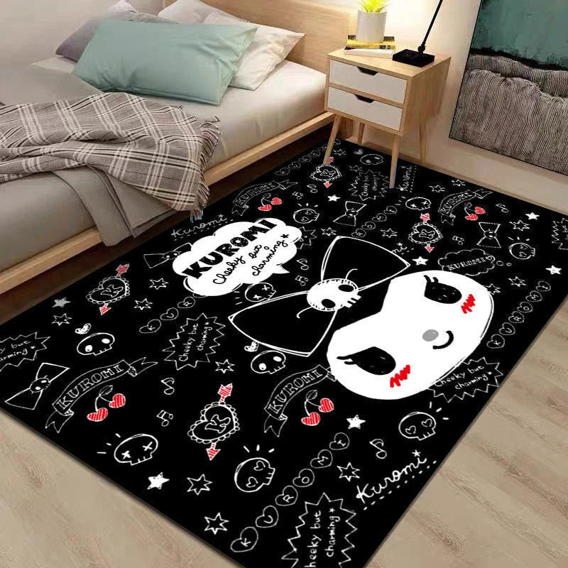 KUROMI My Melody Cinnamoroll Cartoon Floor Mat Carpet Non-Slip Large Doormat Rug 07FC0E-D4 - KOEEK
