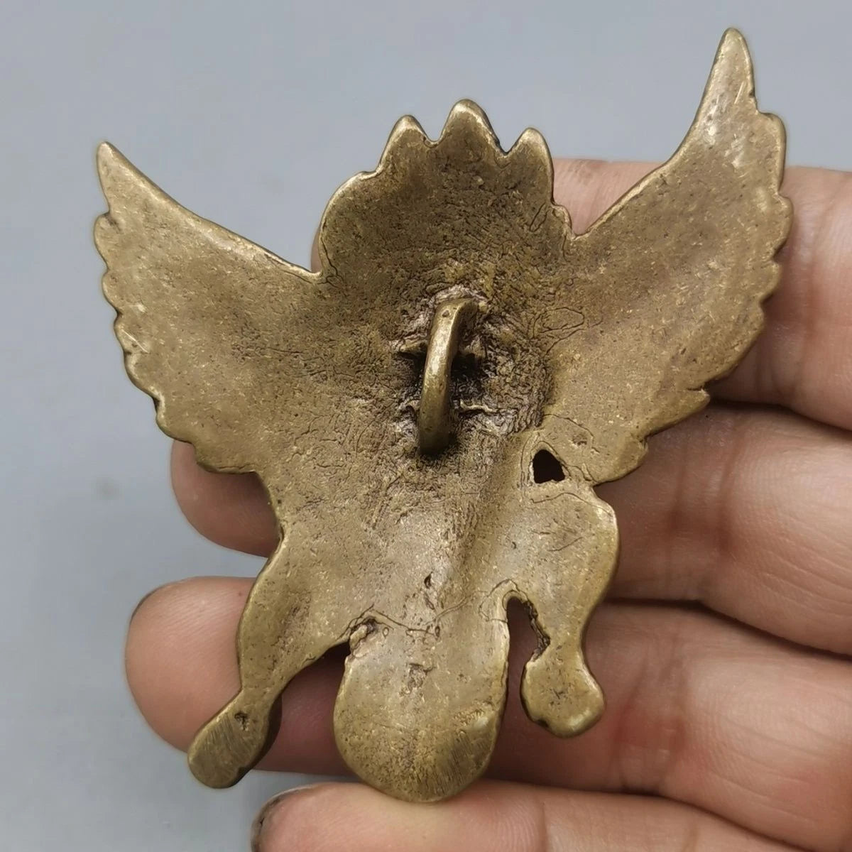 Tibetan Ritual Garuda Pendant Amulet Brass Bird Necklace Collectible 07FC0E-D4 - KOEEK