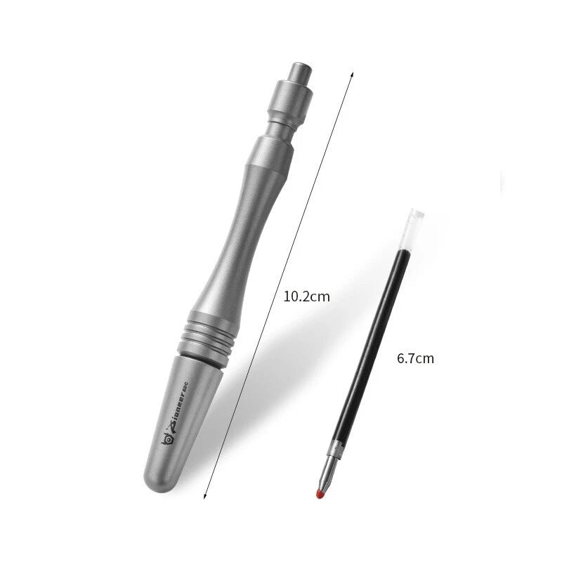 EDC Titanium Ballpoint Pen Signature Writing Pocket Pen Business Office Gift 07FC0E-D4 - KOEEK