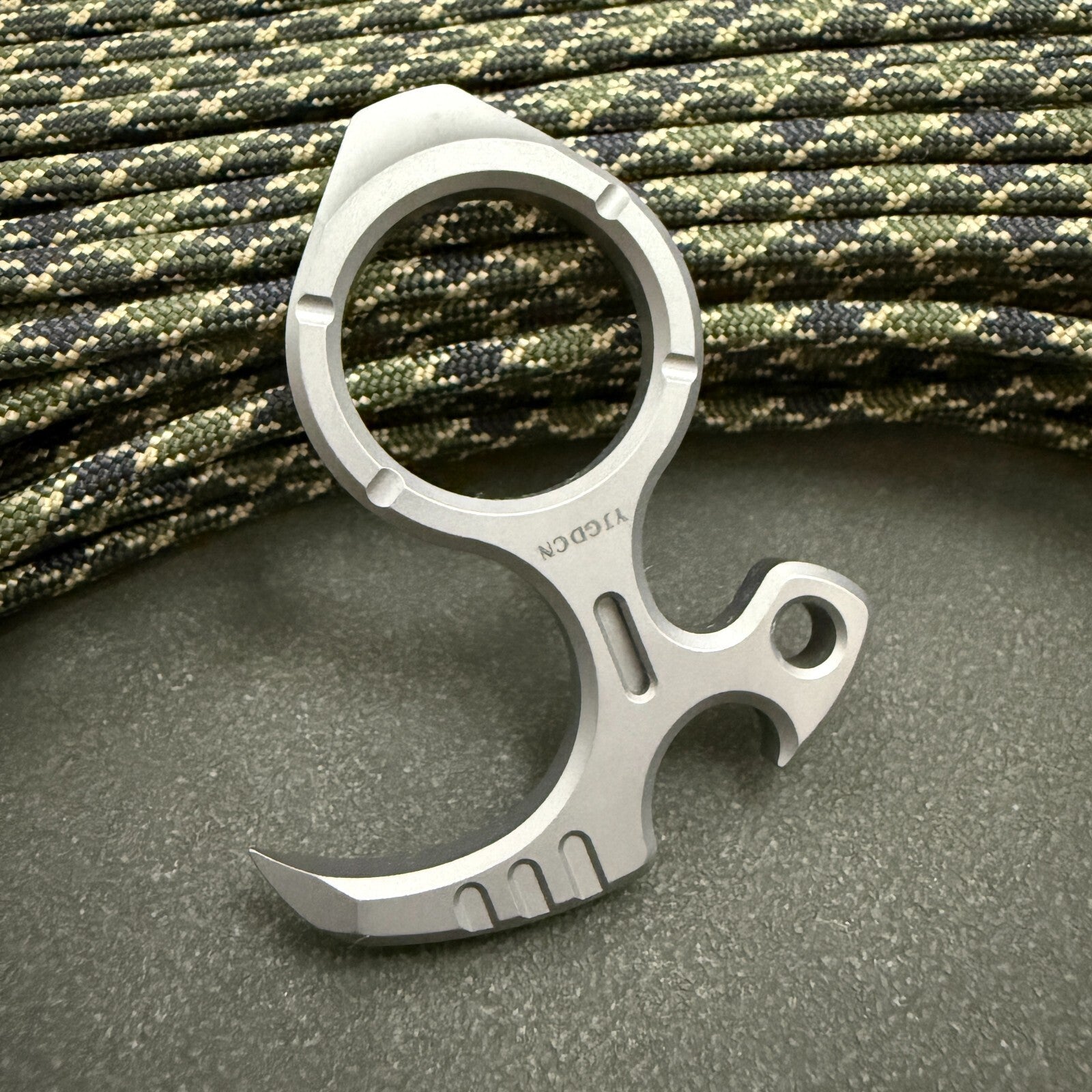 RIHE Design TC4 TITANIUM PRY Bar TOOL sickle EDC Bottle opener 07FC0E-D4 - KOEEK