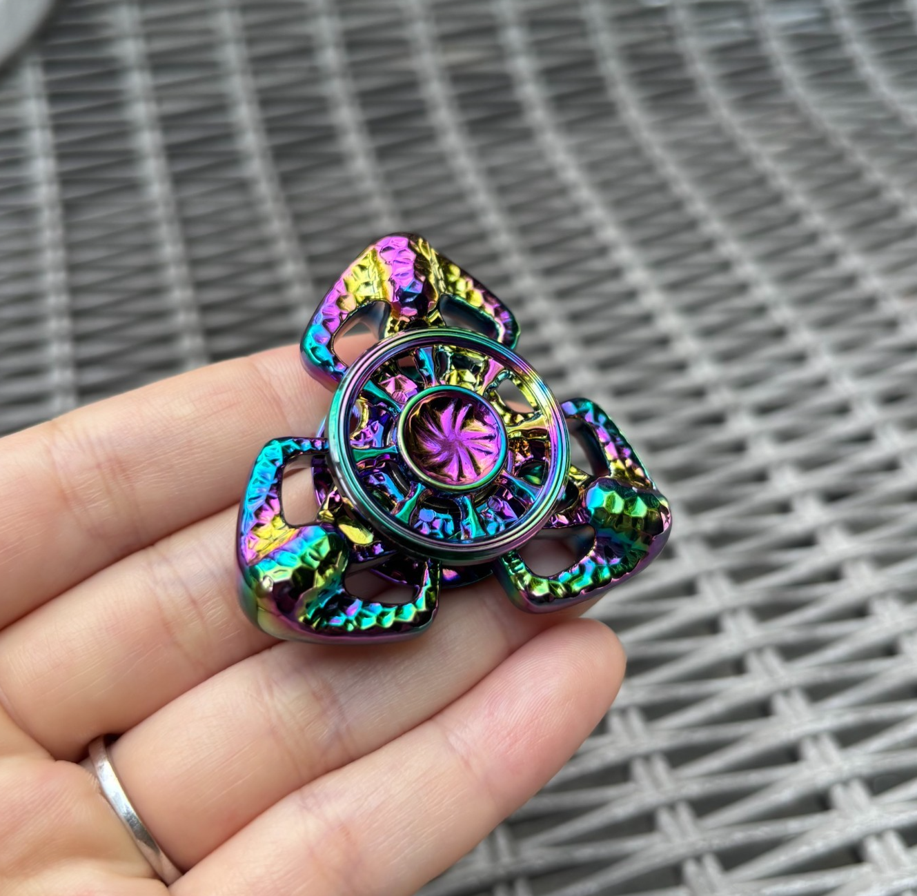 EDC Fidget Spinner Flame Butterfly Hand Spinner Stress Relief Toy Anxiety Toys 07FC0E-D4 - KOEEK