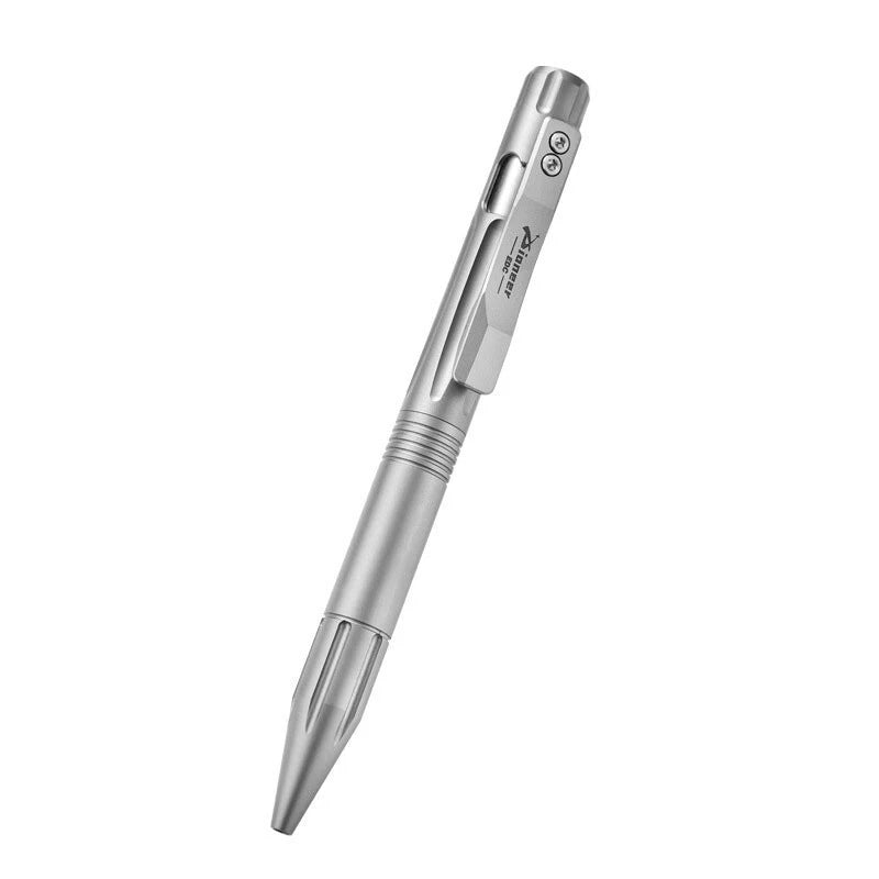 Titanium Alloy Pocket Ballpoint Pen Office Signature Pen Student Stationery 07FC0E-D4 - KOEEK