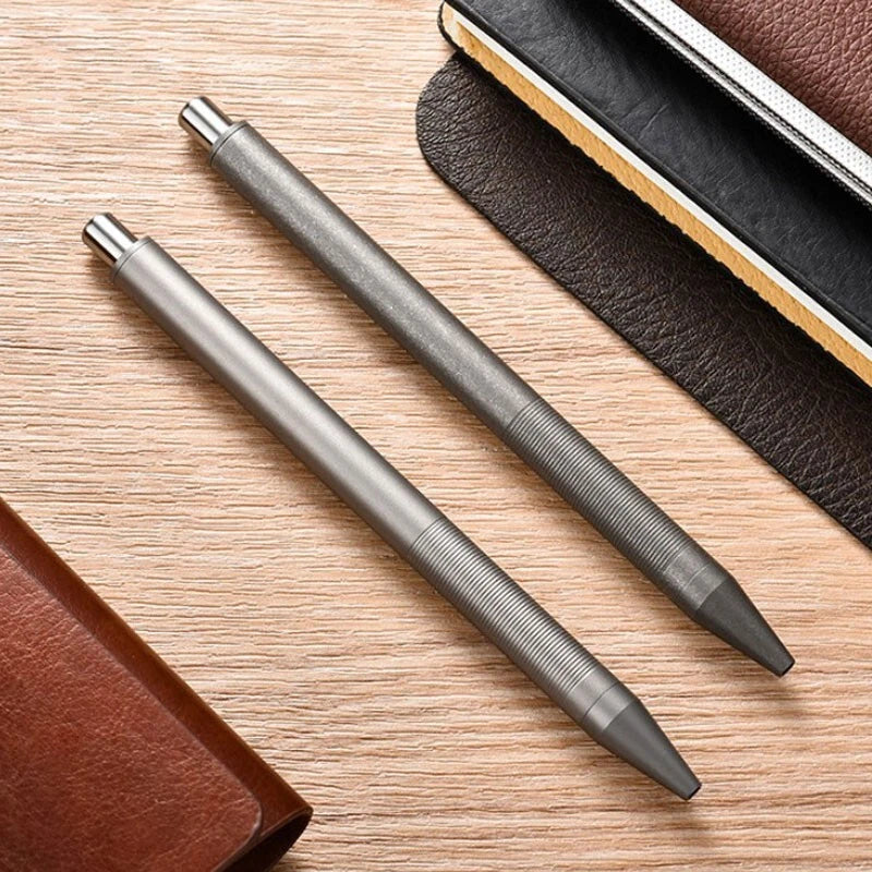 Titanium Alloy Pocket Ball Pen Signature Tactical EDC Pen G2 Refill 07FC0E-D4 - KOEEK