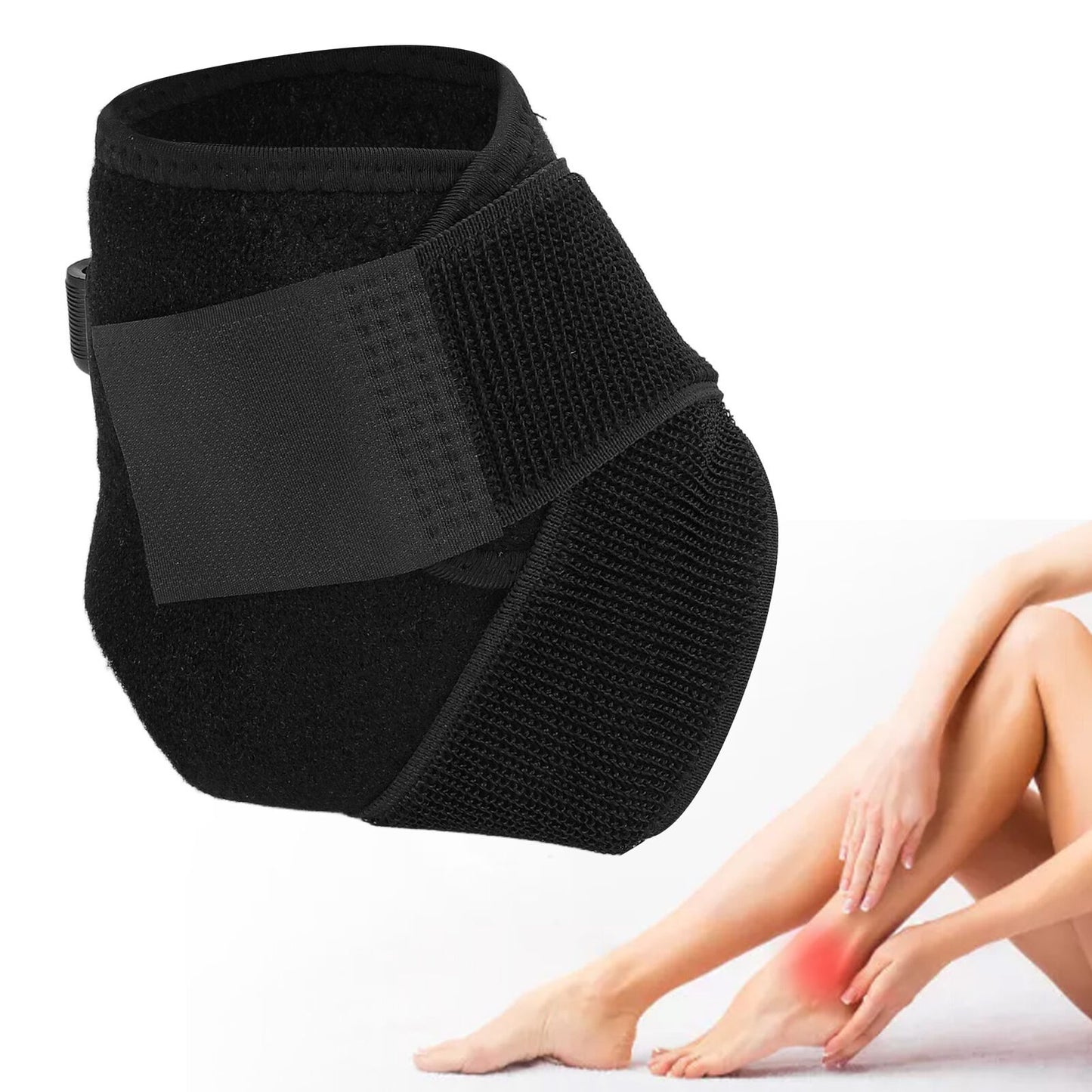 new Heated Ankle Wrap Relieve Discomfort Brace For Sprains Strains Arthritis HGF koeek - KOEEK