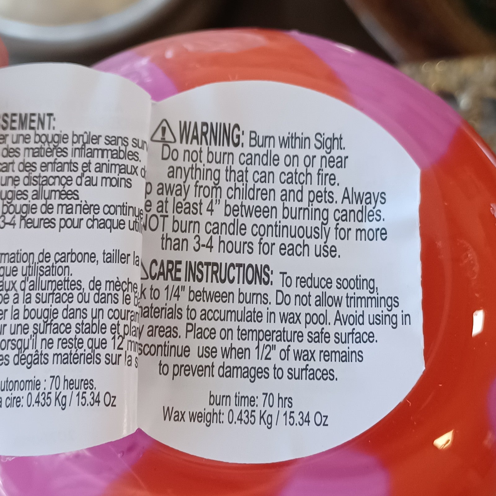 ANTHROPOLOGIE PIPER LYCHEE CLEMENTINE PINK GLASS CANDLE 💕~ 70 hr  15.34 oz. ANTHROPOLOGIE - KOEEK