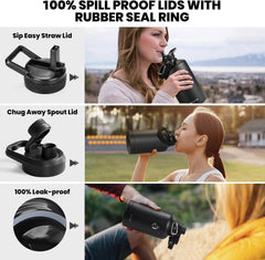 One-gallon insulated kettle, triple-wall vacuum stainless steel (48-hour cold) 07FC0E-D4 - KOEEK