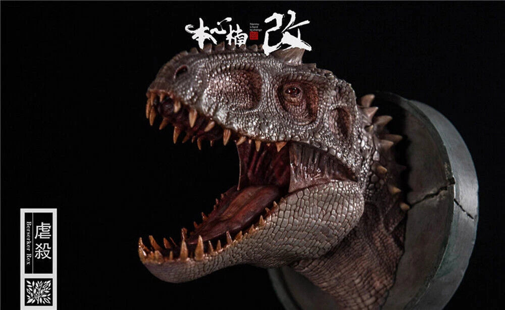 NANMU Indominus Rex Head Bust Dinosaur Statue Model Collectible Display 4.7in NANMU - KOEEK