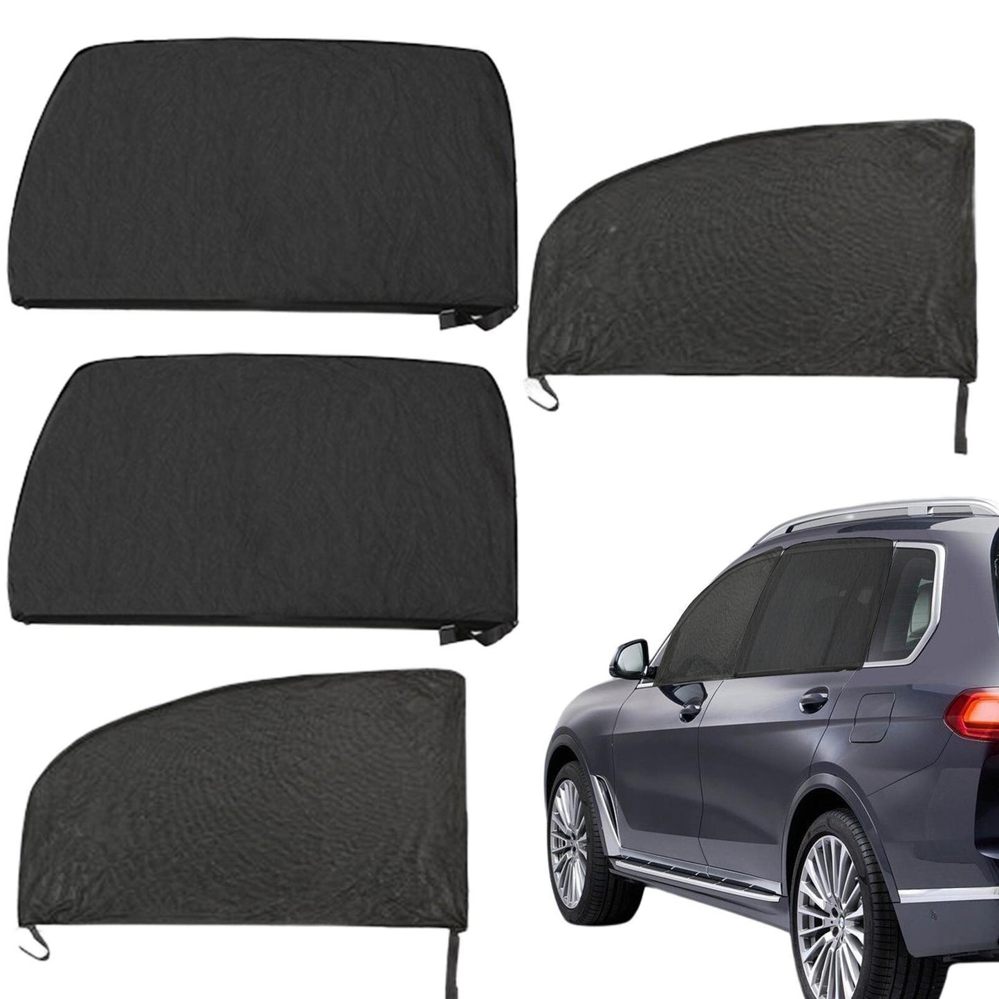 new Car Side Window Sun Shade Curtain Sun Blinds Breathable Screen Shield For SUV koeek - KOEEK