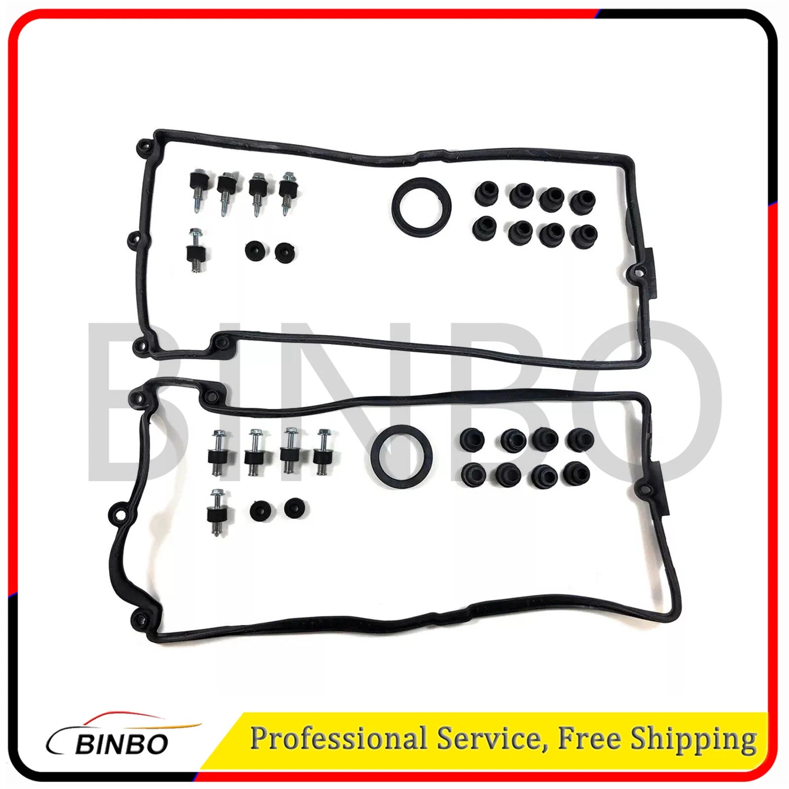 Valve Cover Gasket Kit L+R for BMW E70 X5 4.8i xDrive48i 11127513194 11127513195 07FC0E-D4 - KOEEK