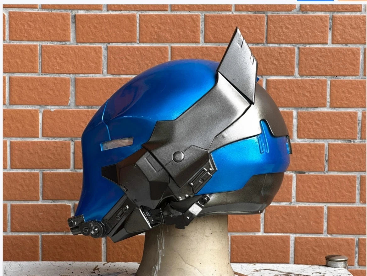 Batman Red Hood Arkham Knight Jason Halloween Cosplay Helmet FRP Mask LED Eyes 07FC0E-D4 - KOEEK